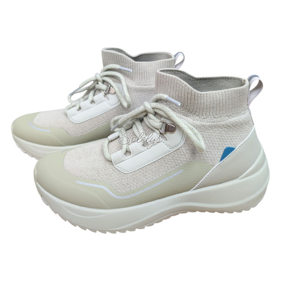 Vessi Stormburst Womens 7 Boreal Green Waterproof High Top Knit Sneaker Boot - Picture 4 of 14